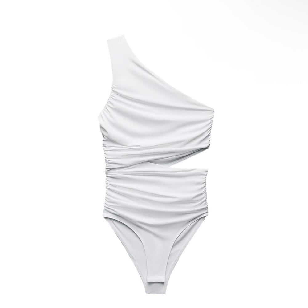Zara Cut Out Asymmetric bodysuit